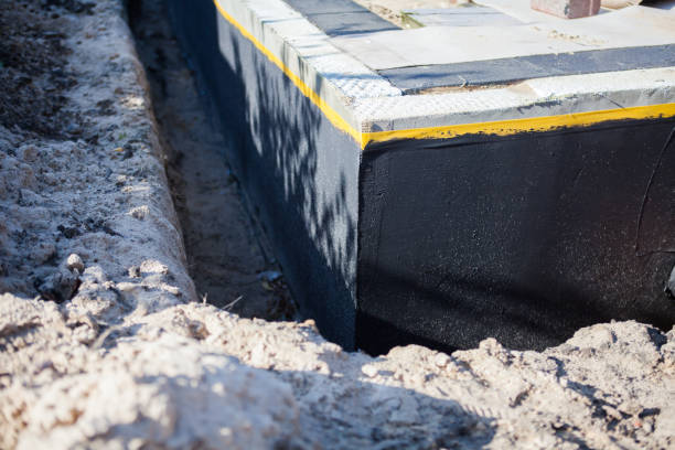 Residential Exterior Waterproofing installation at a Medford, MN home by SJ Waterproofing Pros