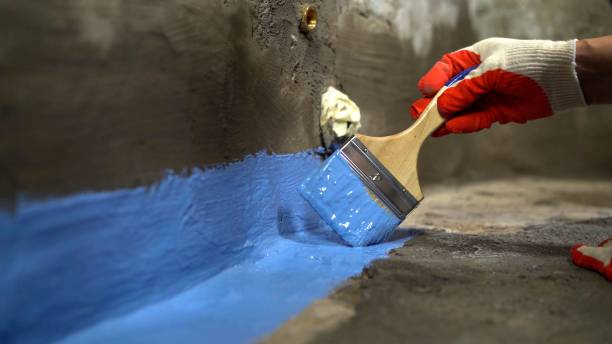 Commercial Exterior Waterproofing project at a Medford, MN business property by SJ Waterproofing Pros